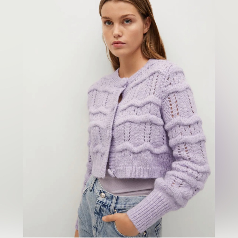 Lavender Knit Women's Sweater